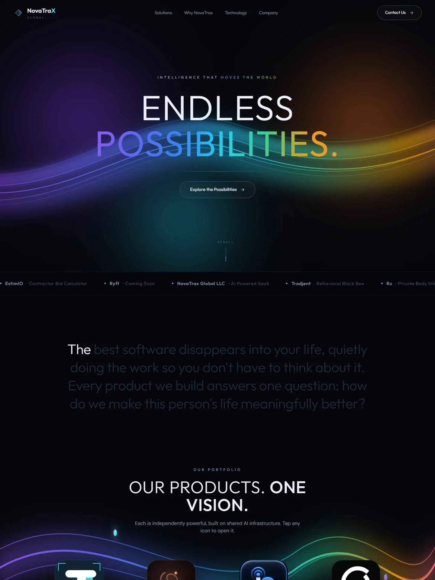NovaTrax Global website homepage